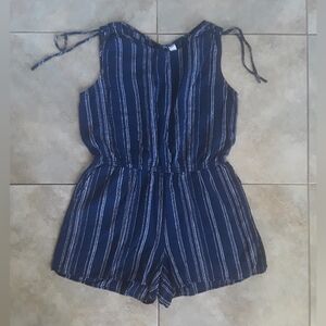 Old Navy Striped Romper Navy Color